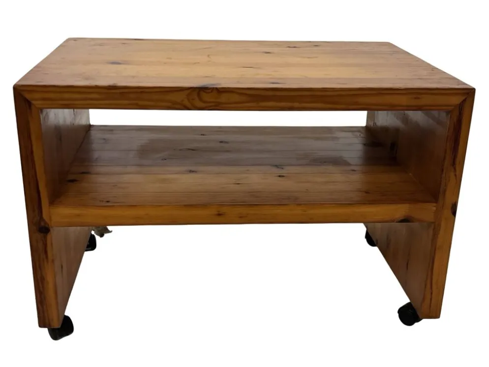 Table de chevet en pin, années 70