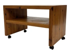 Table de chevet en pin, années 70