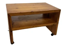 Table de chevet en pin, années 70