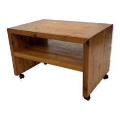 Table de chevet en pin, années 70