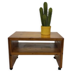 Table de chevet en pin, années 70