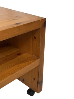 Table de chevet en pin, années 70