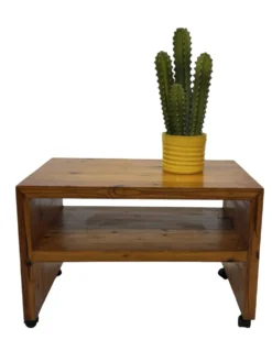 Table de chevet en pin, années 70