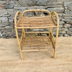 Table de chevet en rotin