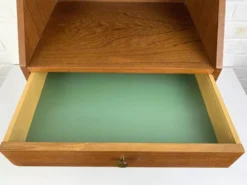 Table de chevet en teck avec étagère et tiroir, Danemark 1960