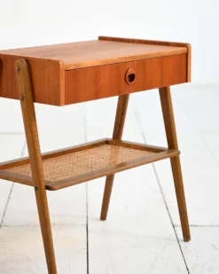 Table de chevet en teck scandinave, années 1950