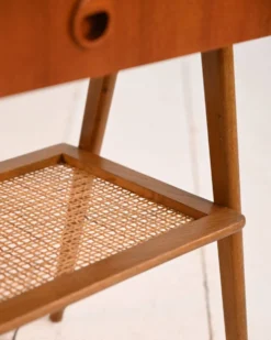 Table de chevet en teck scandinave, années 1950