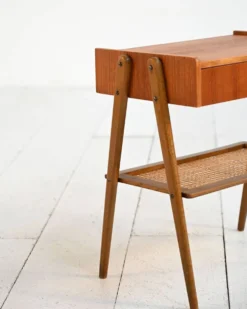 Table de chevet en teck scandinave, années 1950