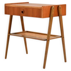 Table de chevet en teck scandinave, années 1950