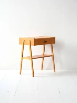 Table de chevet géométrique scandinave en teck, années 1960