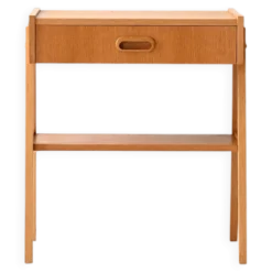 Table de chevet géométrique scandinave en teck, années 1960