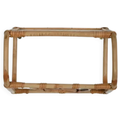 Table de chevet murale en bambou, années 1960