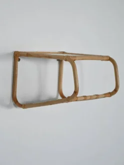 Table de chevet murale en bambou, années 1960