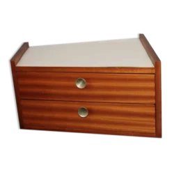 Table de Chevet Murale Mid-Century en Palissandre