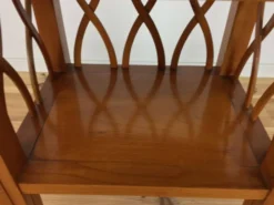 Table de chevet ou d'appoint à croisillons, bois, années 60