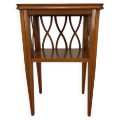 Table de chevet ou d'appoint à croisillons, bois, années 60