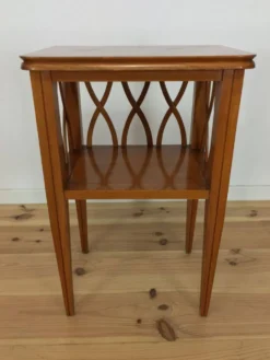 Table de chevet ou d'appoint à croisillons, bois, années 60