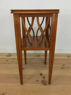 Table de chevet ou d'appoint à croisillons, bois, années 60