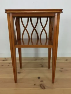 Table de chevet ou d'appoint à croisillons, bois, années 60