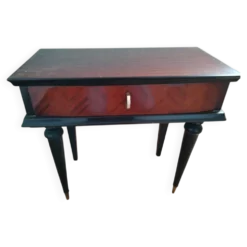 Table de chevet pieds compas, années 50 – style Reconstruction
