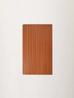 Table de chevet scandinave en acajou et fer par IKEA, modèle 