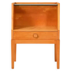 Table de chevet scandinave vintage en bouleau de fil.