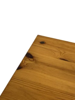 Table de chevet vintage en pin au design compact des années 70