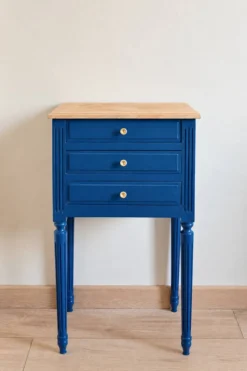 Table de chevet vintage luna — pièce unique