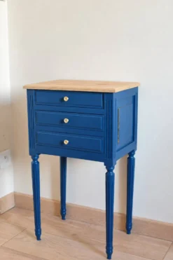 Table de chevet vintage luna — pièce unique