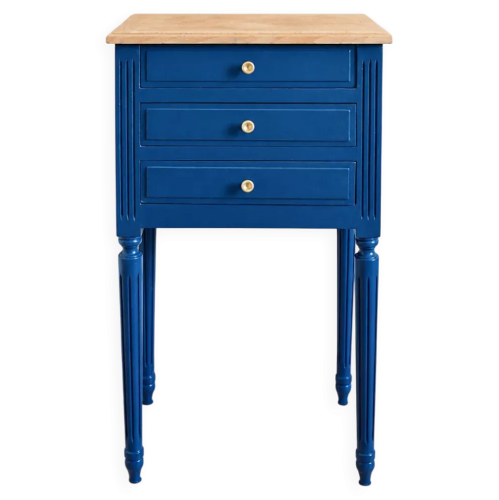 Table de chevet vintage luna — pièce unique