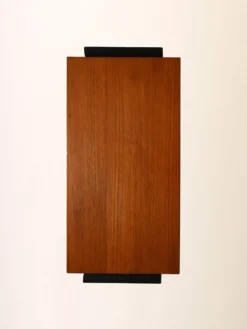 Table de chevet vintage scandinave en teck avec quatre tiroirs