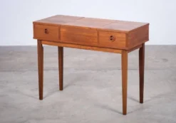 Table de coiffeuse en teck, Danemark, années 1960