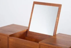 Table de coiffeuse en teck, Danemark, années 1960