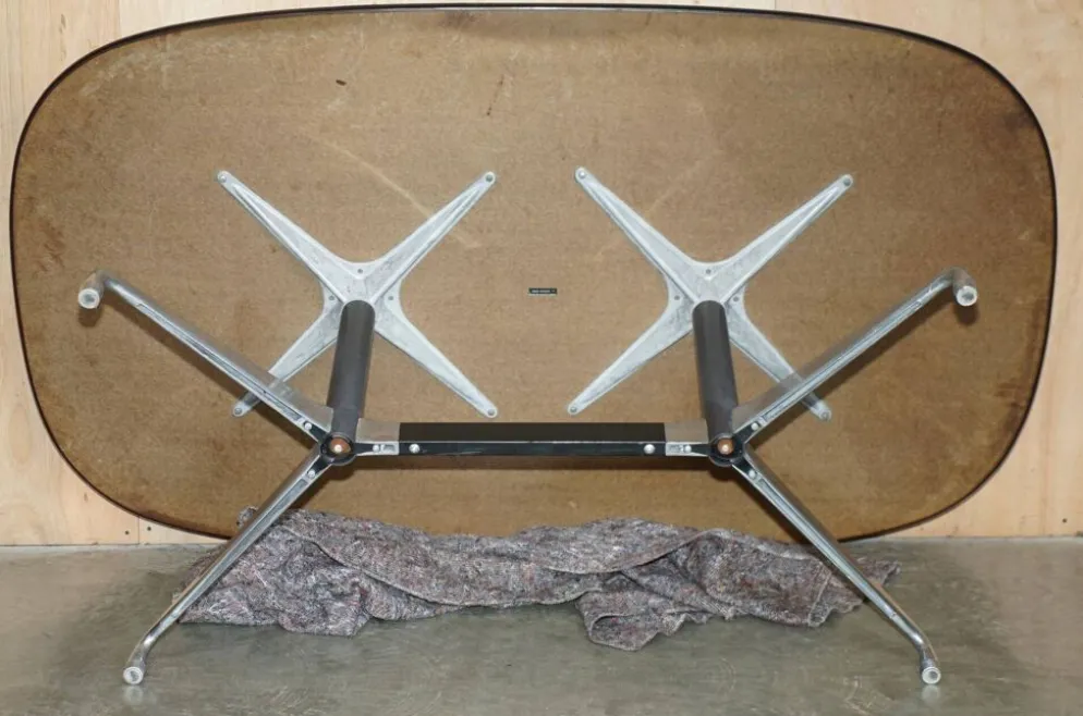 Table de conférence en bois dur Herman Miller Eames Vintage MiD Century Modern