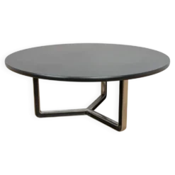 Table de conférence ronde XXL Mid-Century de Tecno, Italie, années 1970