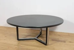 Table de conférence ronde XXL Mid-Century de Tecno, Italie, années 1970