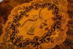 Table de couture Biedermeier en acajou, 1850