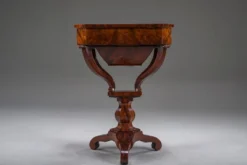 Table de couture Biedermeier en acajou, 1850