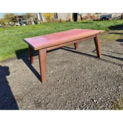 Table de cuisine des années 60 en chêne avec rallonges intégrées