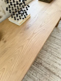 Table de drapier, console en chêne, 1950