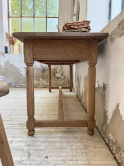 Table de drapier, console en chêne, 1950