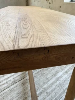 Table de drapier, console en chêne, 1950