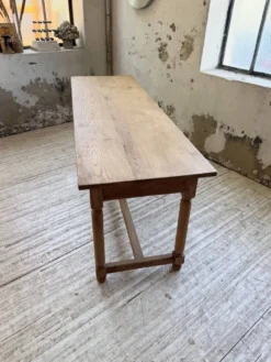 Table de drapier, console en chêne, 1950