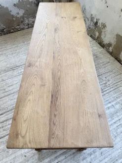 Table de drapier, console en chêne, 1950