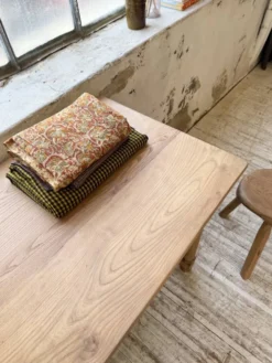 Table de drapier, console en chêne, 1950