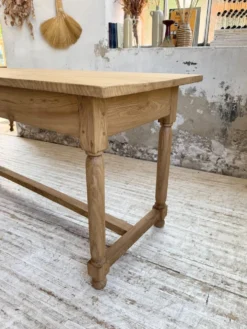Table de drapier, console en chêne, 1950