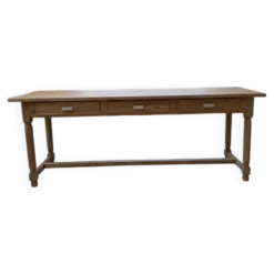 Table de drapier, console en chêne, 1950