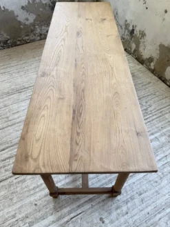 Table de drapier, console en chêne, 1950