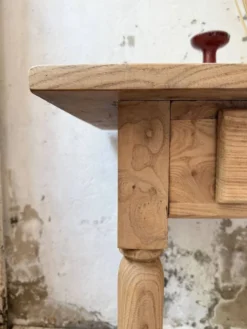 Table de drapier, console en chêne, 1950