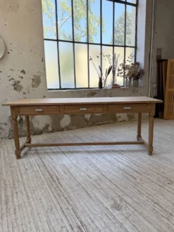 Table de drapier, console en chêne, 1950